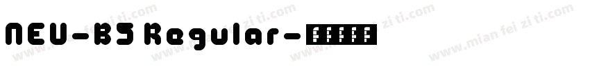 NEU-B5 Regular字体转换